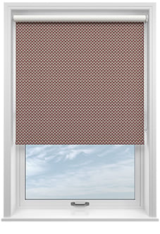 Ted Baker Palm Geo, Crimson - Twist&Fit Roller Blind